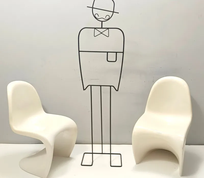 Sale Pamono Set of Vintage Ivory Plastic Side Chairs, 1990s