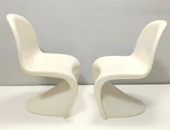 Sale Pamono Set of Vintage Ivory Plastic Side Chairs, 1990s