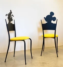 New Pamono Set of Vintage Mickey & Pluto Childrens Chairs, 1980s