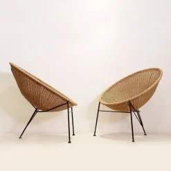 Online Pamono Set of Vintage Synthetic Wicker Outdoor Chairs, 2010s