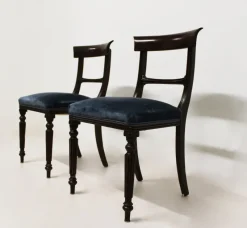Pamono Set of Vintage Victorian Dark Walnut Chairs> Living Room Sets