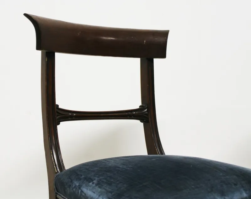 Pamono Set of Vintage Victorian Dark Walnut Chairs> Living Room Sets