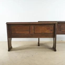 Pamono Set of Wooden Benches, 19th Century><noscript><img width=