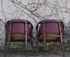 Pamono Set of Wooden Desk Chairs, 1950s><noscript><img width=