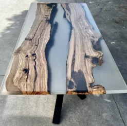 Pamono Seta Table in Epoxy Resin by Andrea Toffanin for Hood - Back & Forth Design><noscript><img width=
