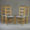 Pamono Shaker Straight Chairs from Shaker Workshops, 1970s, Set of 4> Side Chairs & Dining Chairs