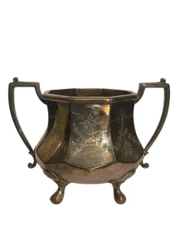 Pamono Sheffield Milk Jug and Sugar Bowl, Early 20th Century, Set of 2><noscript><img width=