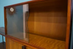 Pamono Shelving Unit Desk in Teak and Walnut from Vanson, 1950s><noscript><img width=