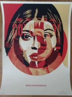 Pamono Shepard Fairey (Obey), Media Target, 2016, Screenprint><noscript><img width=