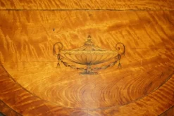 Pamono Sheraton Satinwood Demi Lune Console Tables, Set of 2><noscript><img width=
