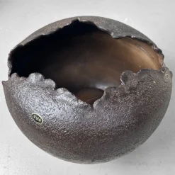 Pamono Shigaraki Ceramic Sculptural Ikebana Vase, 1970s