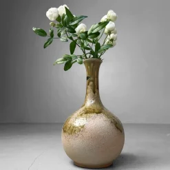 Pamono Shigaraki Ikebana Flower Vase, 1980s