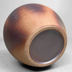 Hot Pamono Shigaraki Ikebana Flower Vase by Meizan, 1970s