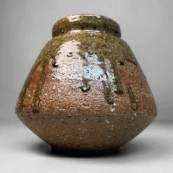 Pamono Shigaraki Ikebana Vase, 1970s><noscript><img width=