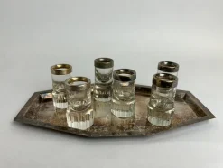 Hot Pamono Shot Glasses by Adolf Loos for Bakalowits & Söhne, 1890s, Set of 6