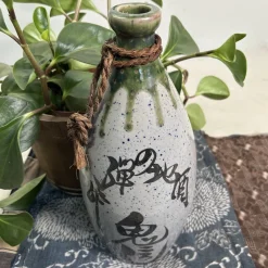 Pamono Shōwa Era Ceramic Tokkuri Sake Bottles, Japan, 1960s, Set of 2><noscript><img width=