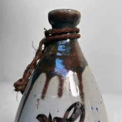 Pamono Shōwa Era Ceramic Tokkuri Sake Bottles, Japan, 1960s, Set of 2><noscript><img width=