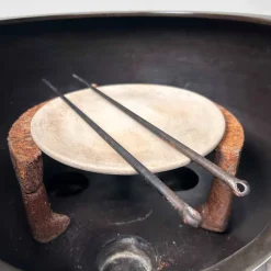Hot Pamono Shōwa Era Japanese Traditional Tea Ceremony Furo Set, 1980s