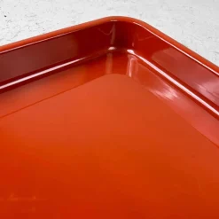 Pamono Shōwa Period Urushi Wooden Lacquer Tray, Japan, 1950s><noscript><img width=