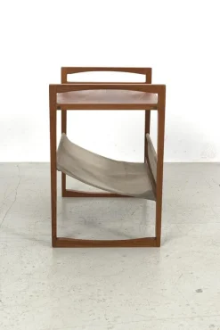 Sale Pamono Side Table with Magazine Rack from Sika Mobler