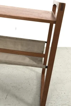 Sale Pamono Side Table with Magazine Rack from Sika Mobler
