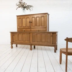 Pamono Sideboard by Guillerme et Chambron for Votre Maison, 1950s><noscript><img width=