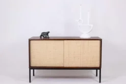 Pamono Sideboard in Wenge and Raffia by Martin Visser, 1970s> Sideboards & Buffets