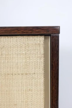 Pamono Sideboard in Wenge and Raffia by Martin Visser, 1970s><noscript><img width=