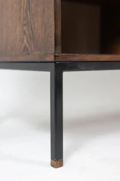 Pamono Sideboard in Wenge and Raffia by Martin Visser, 1970s><noscript><img width=