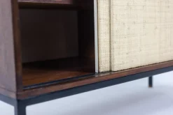 Pamono Sideboard in Wenge and Raffia by Martin Visser, 1970s><noscript><img width=