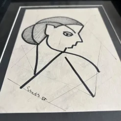 Discount Pamono Siep Van Den Berg, Post-War Constructivist Artworks, 1955, Artworks on Paper, Framed, Set of 2