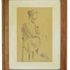 Discount Pamono Sigfrido Oliva, Portrait, Drawing on Paper, 1987