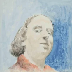 Hot Pamono Sigfrido Oliva, Portrait, Mixed Media Drawing, 1978