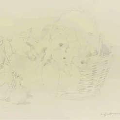 Clearance Pamono Sigfrido Oliva, Still Life, Pencil Drawing, 1980s, Framed