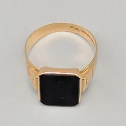 Discount Pamono Signet Ring in Gold with Onyx