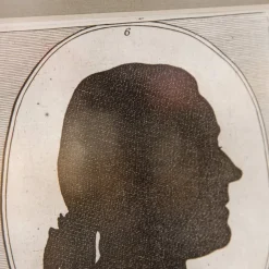 Pamono Silhouette Portrait of a Man, 18th-Century, Framed><noscript><img width=