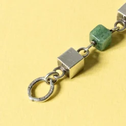 Best Pamono Silver and Aventurine Bracelet by Arvo Saarela, 1965