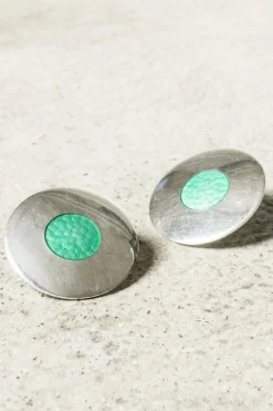 Pamono Silver and Enamel Earrings from Aarikka, Set of 2> Earrings
