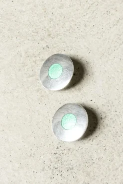 Pamono Silver and Enamel Earrings from Aarikka, Set of 2><noscript><img width=
