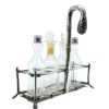 Online Pamono Silver and Glass Cruet with Salt Shaker, Mustard Jar and Claw-Shaped Feet, Set of 5