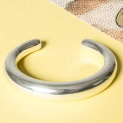 Online Pamono Silver Aura Bangle by Anne Ammitzbøll, 1970s