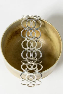 Sale Pamono Silver Bracelet by Cecilia Johansson, 1975