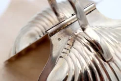 New Pamono Silver Butter Dish in the Shape of a Hinged Shell