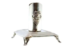 Online Pamono Silver Candleholder with Young Figure