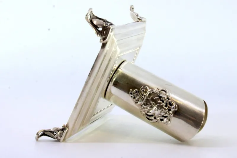 Online Pamono Silver Candleholder with Young Figure