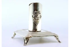 Online Pamono Silver Candleholder with Young Figure