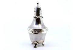 Pamono Silver Candlestick with Removable Lid Pommel> Candleholders