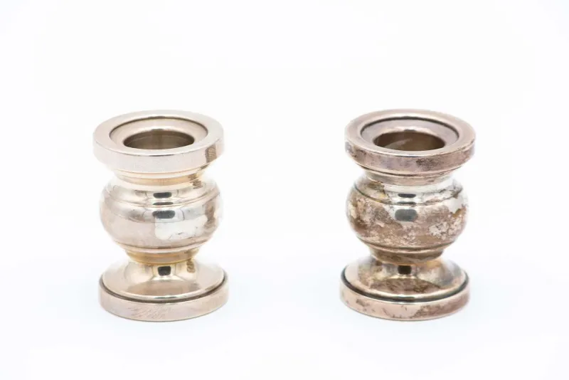 Pamono Silver Candlesticks, Set of 2> Candleholders