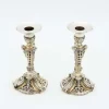 New Pamono Silver Candlesticks with Openwork Cutouts, Set of 2