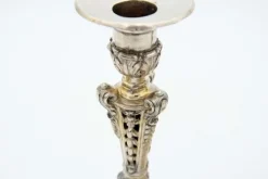 New Pamono Silver Candlesticks with Openwork Cutouts, Set of 2